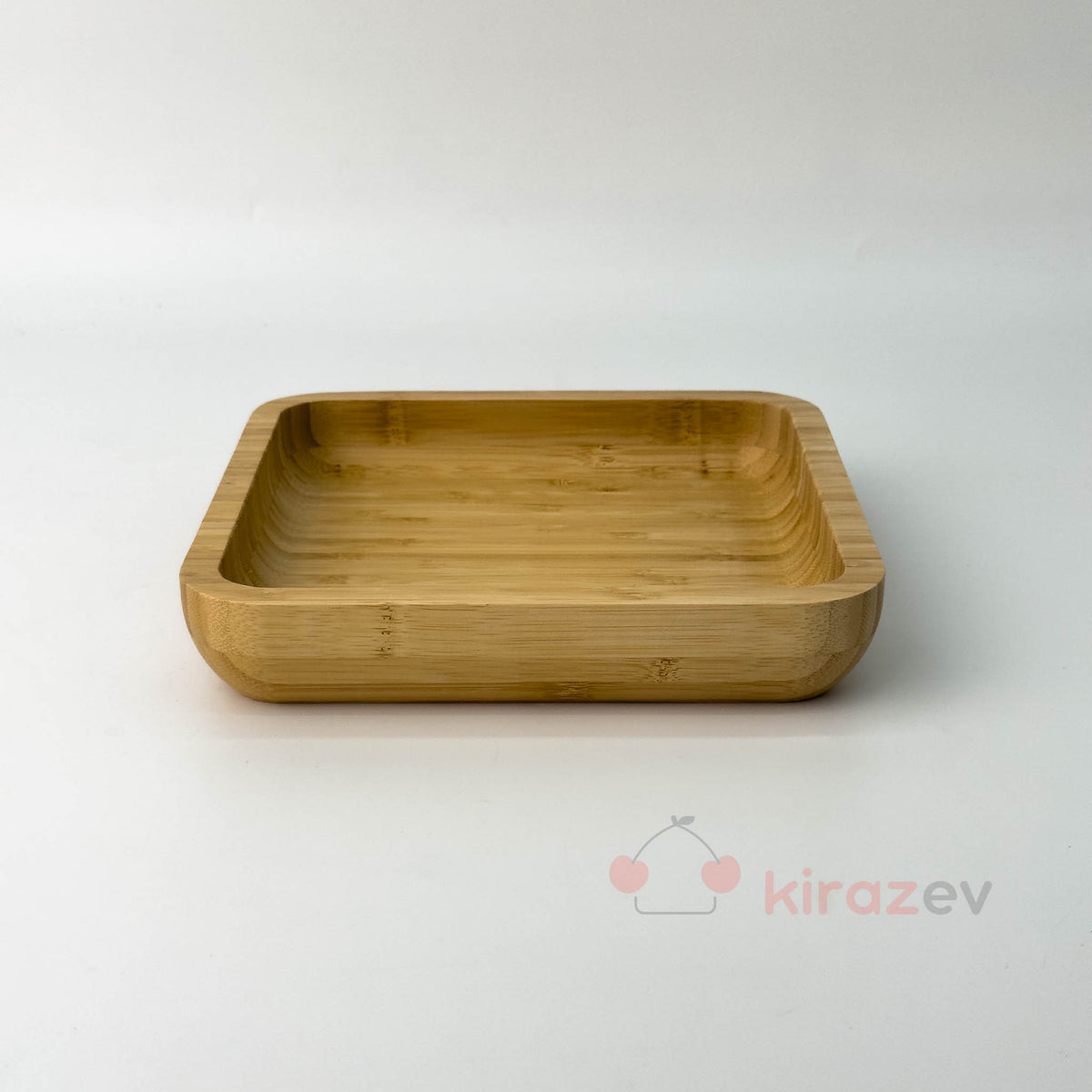 Bambu Çukur Kare Servis Tabak