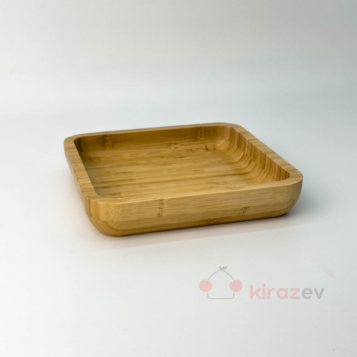 Bambu Çukur Kare Servis Tabak