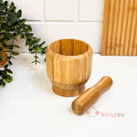 Bambu Havan ve Tokmak – Doğal Mutfak Öğütücüsü