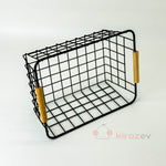 Bambu Kulplu Metal Sepet