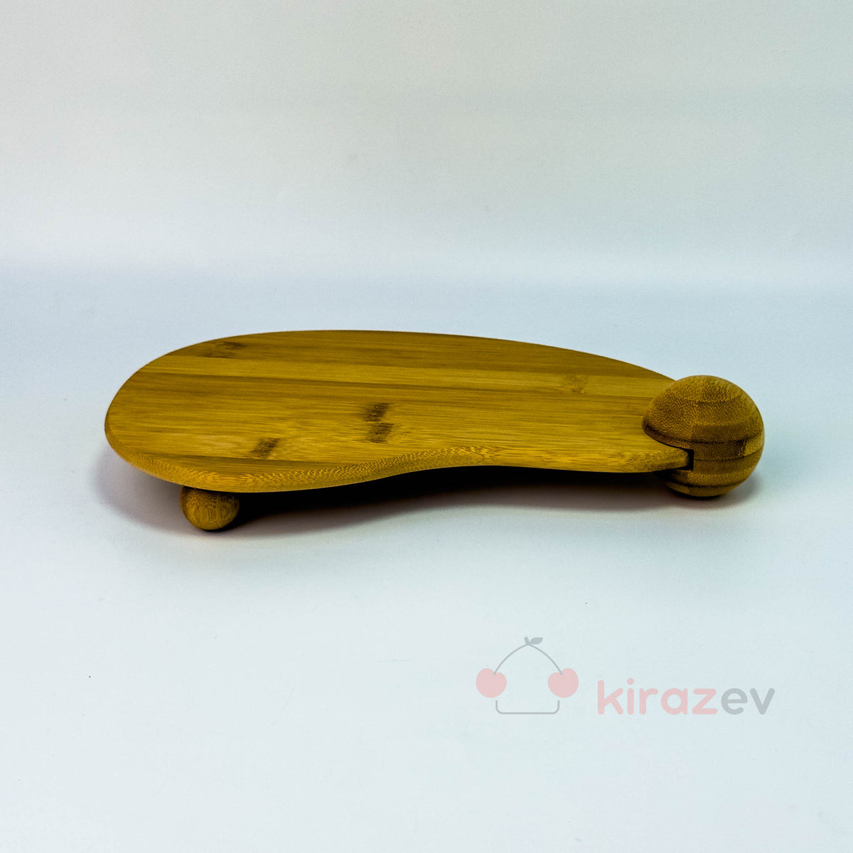 Bambu Oval Stand – Dekoratif Mumluk ve Sunum Standı