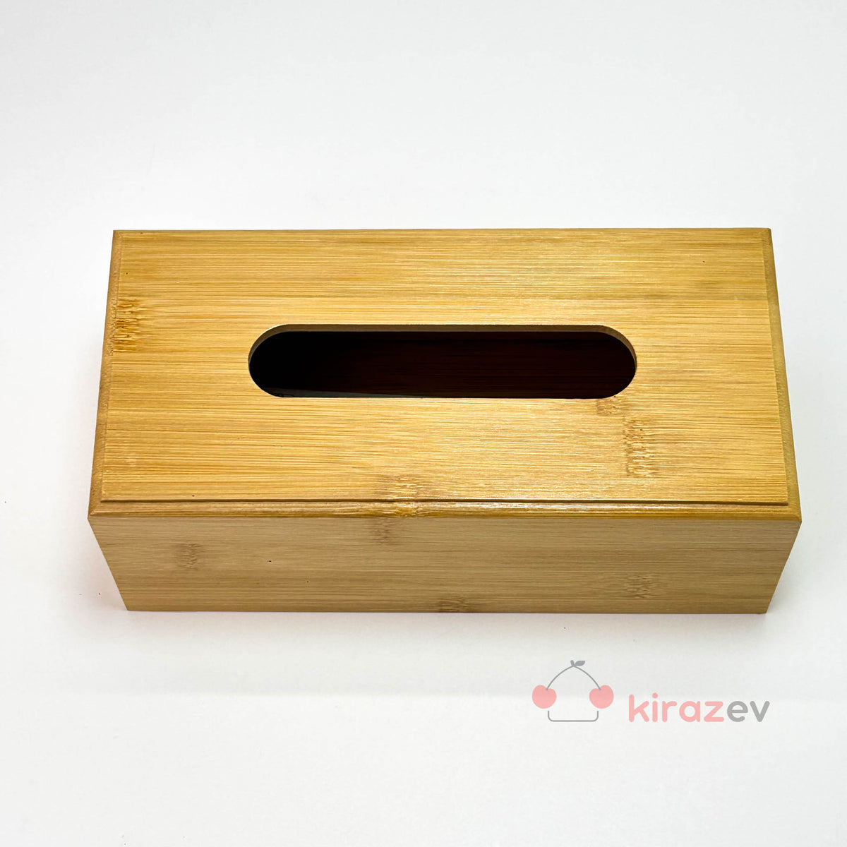 Bambu Dikdörtgen Peçetelik Kutusu
