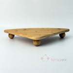 Bambu Ayaklı Üçgen Köşelik Stand