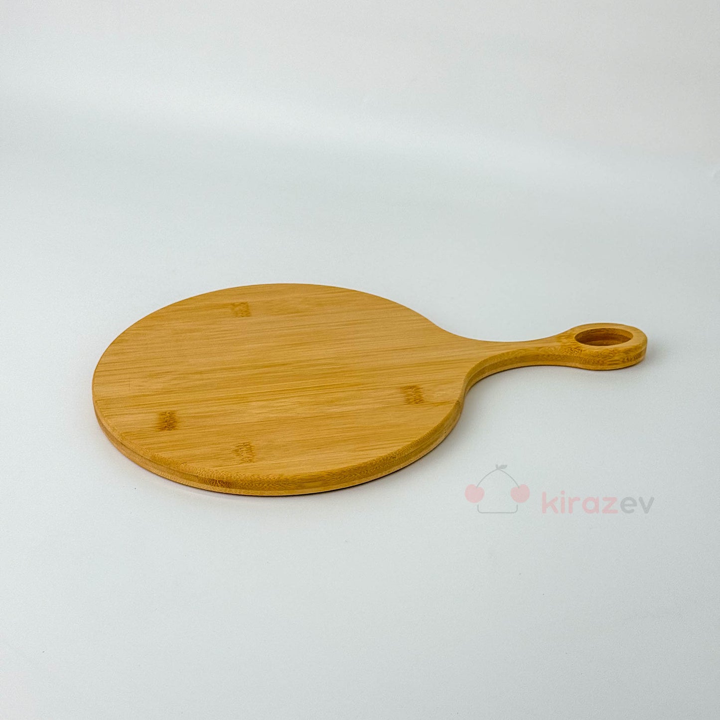 Yuvarlak Saplı Bambu Kesim Panosu