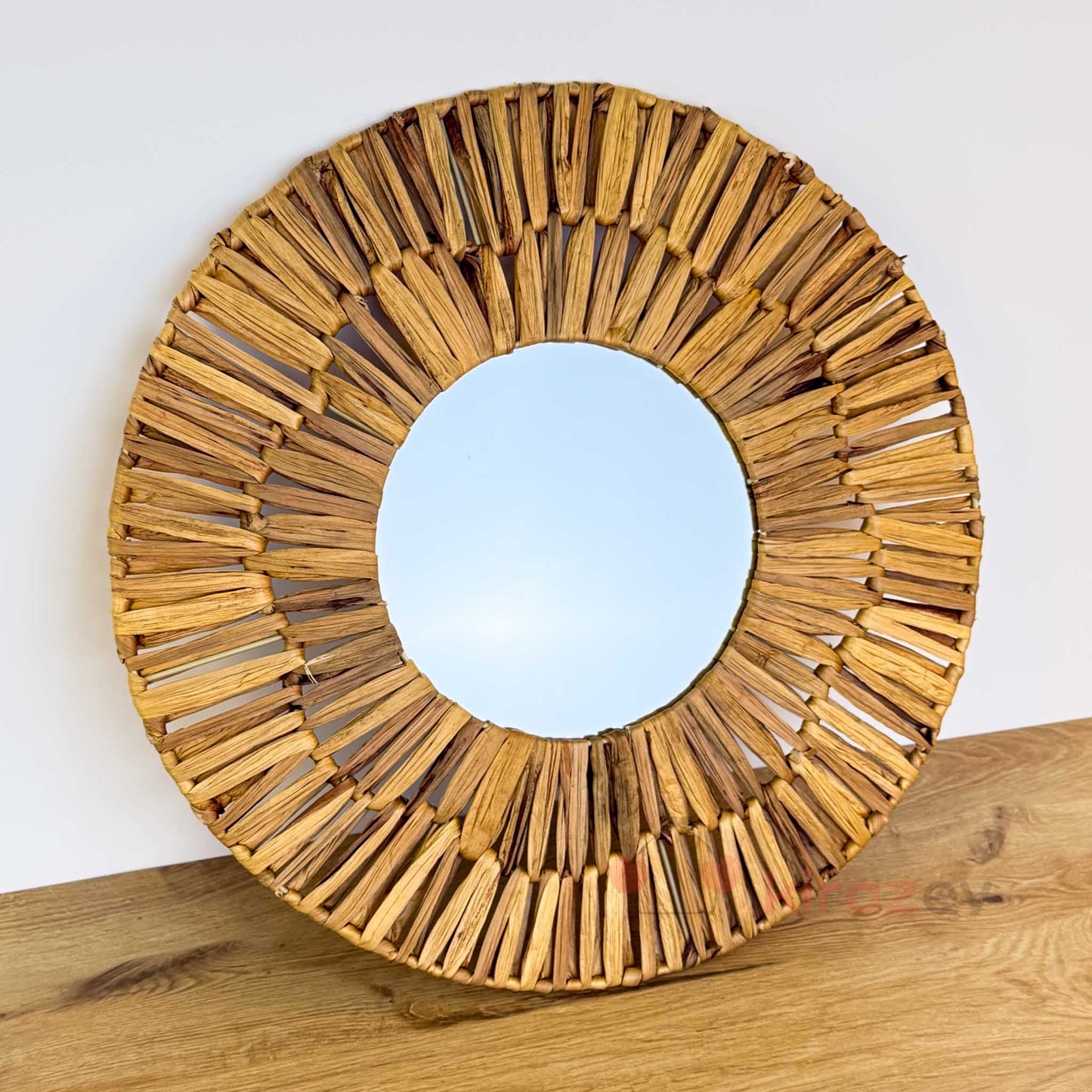 Bohem Hasır Örgü Ayna