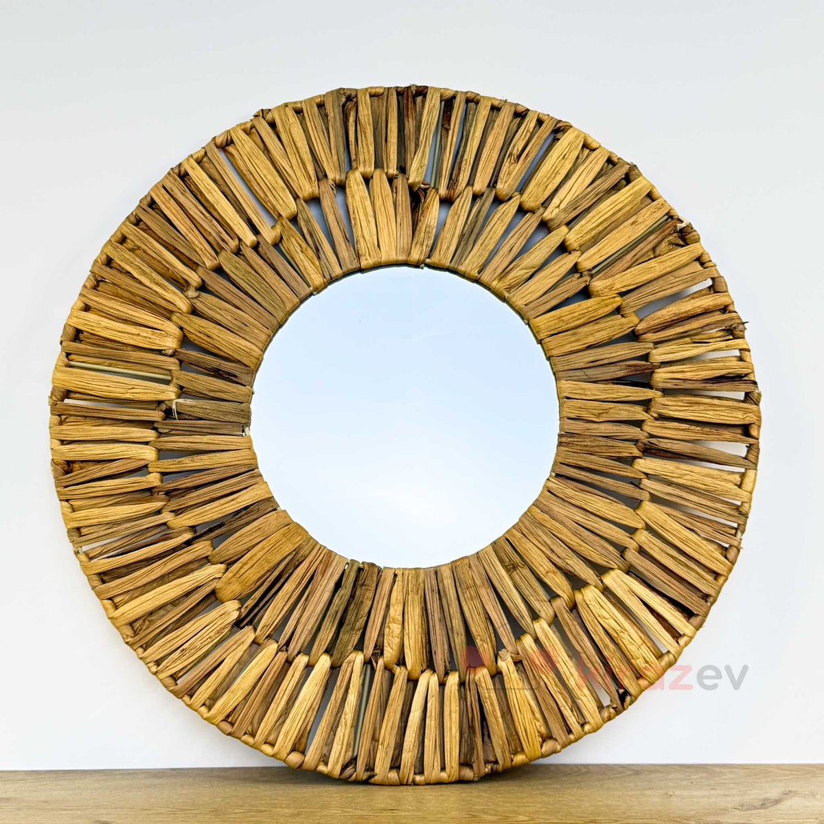 Bohem Hasır Örgü Ayna