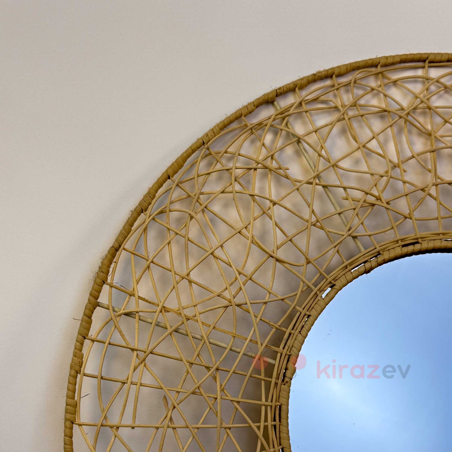 Bohem Su Yolu Rattan Ayna