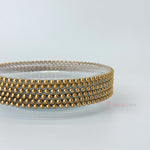 Boncuk Kenarlı Cam Pasta Tabağı 6'lı