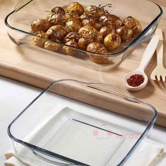 Paşabahçe Borcam 2’li Kare Fırın Kabı Seti 2000-3200 cc