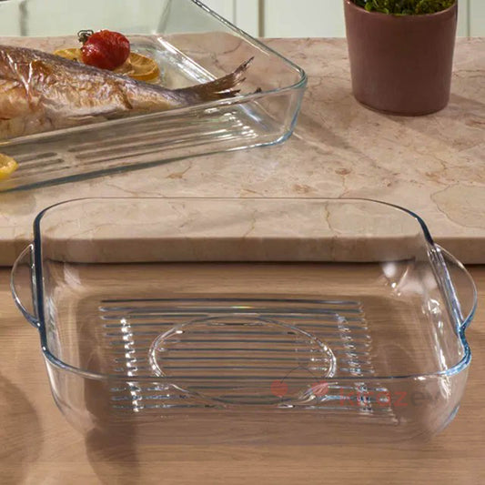 Paşabahçe Borcam Grill Kare Fırın Tepsisi 3250 cc