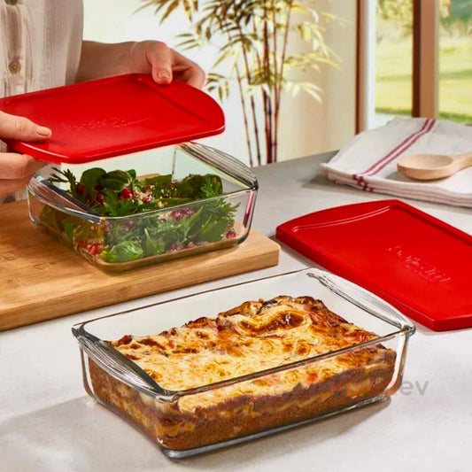 Paşabahçe Borcam Plastik Kapaklı Dikdörtgen Tepsi 1320 cc