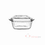 Paşabahçe Borcam Kapaklı Kare Tencere 1870 cc