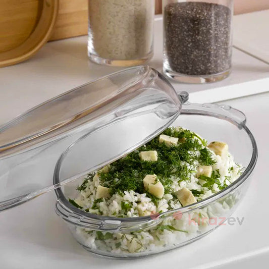 Paşabahçe Borcam Kapaklı Oval Tencere 1800 cc