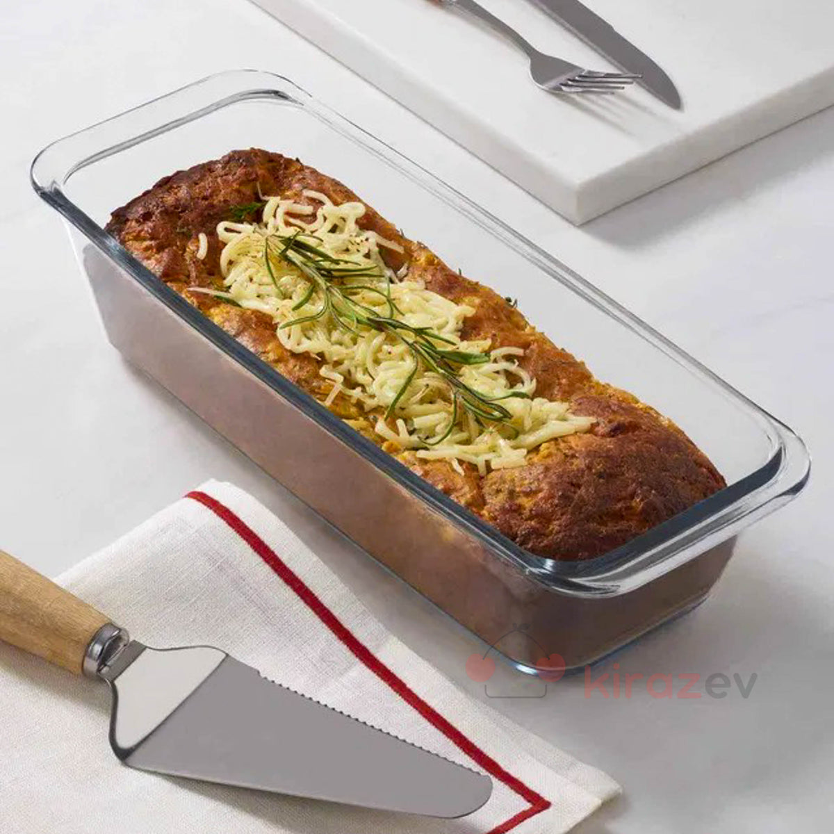 Paşabahçe Borcam Dikdörtgen Kek Kalıbı 1630 cc