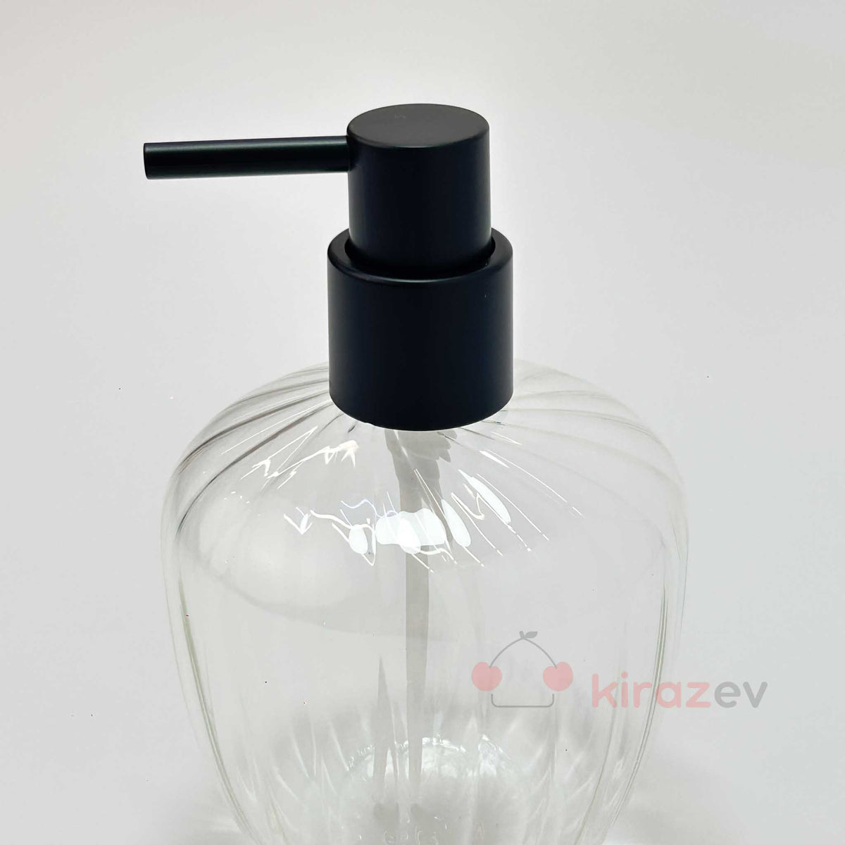 Borosilikat Tombul Cam Sıvı Sabunluk