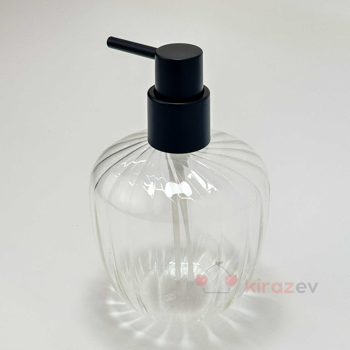 Borosilikat Tombul Cam Sıvı Sabunluk