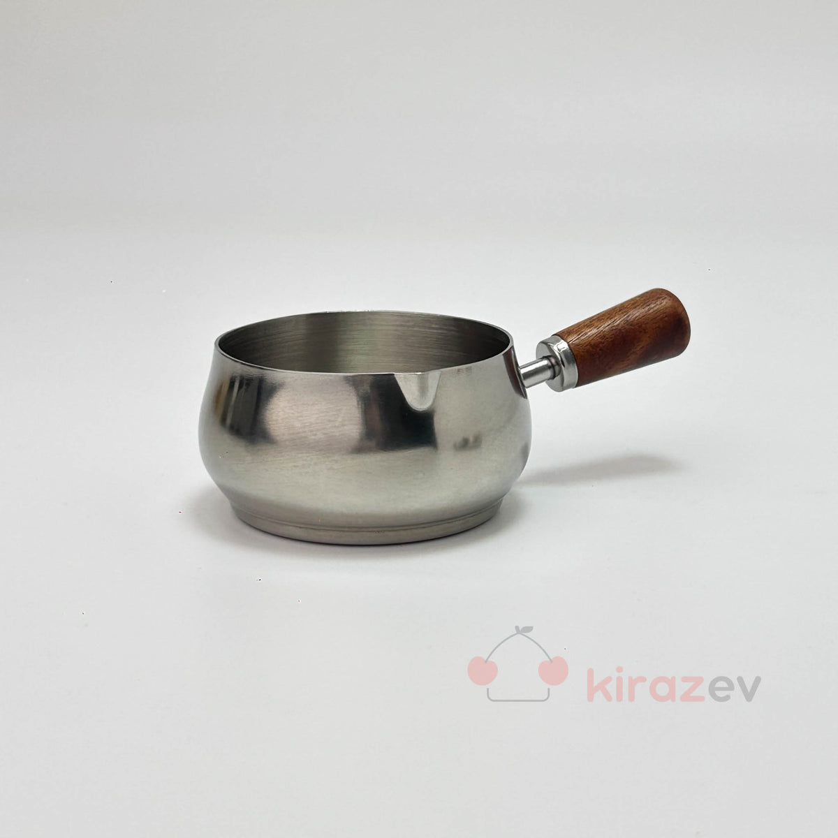 Ölçü Kabı Paslanmaz Çelik ve Ahşap Saplı 7,5 cm