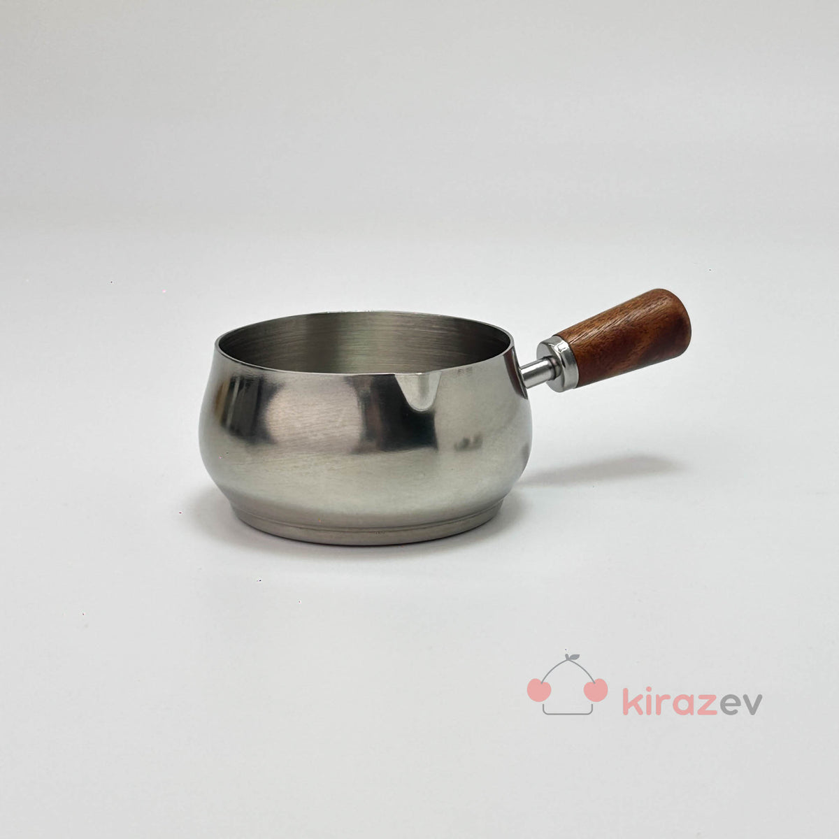 Ölçü Kabı Paslanmaz Çelik ve Ahşap Saplı 7,5 cm - Kiraz Ev