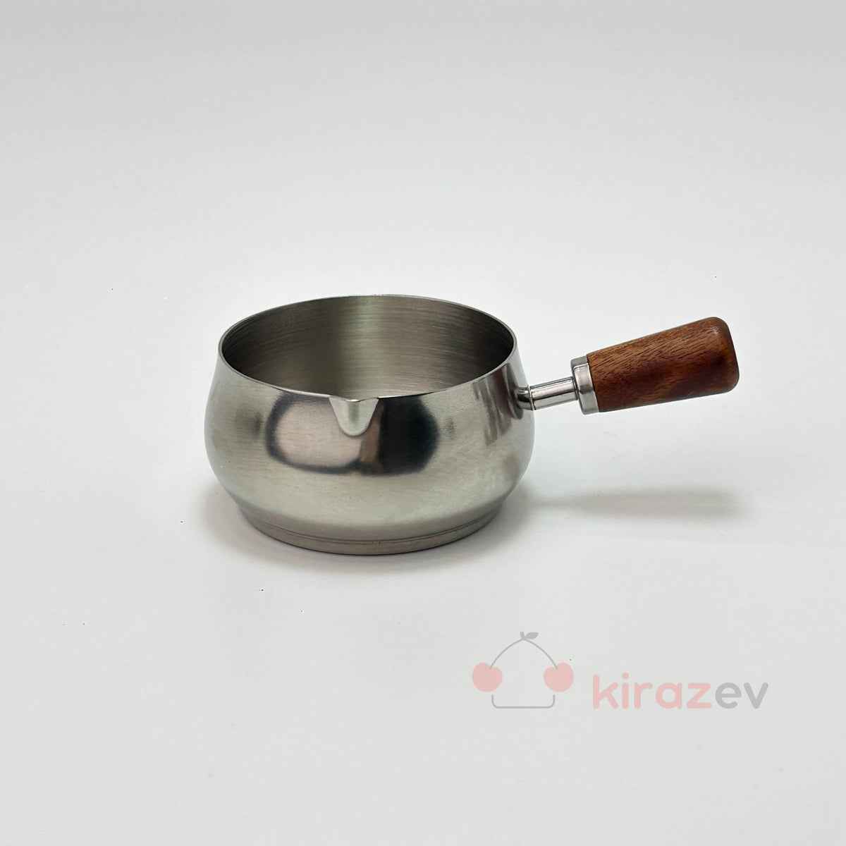 Ölçü Kabı Paslanmaz Çelik ve Ahşap Saplı 7,5 cm