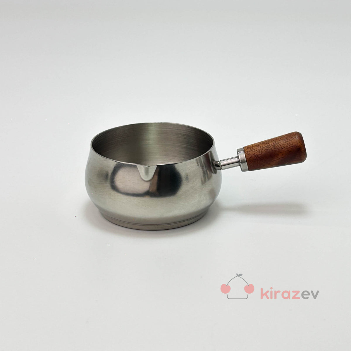 Ölçü Kabı Paslanmaz Çelik ve Ahşap Saplı 7,5 cm - Kiraz Ev