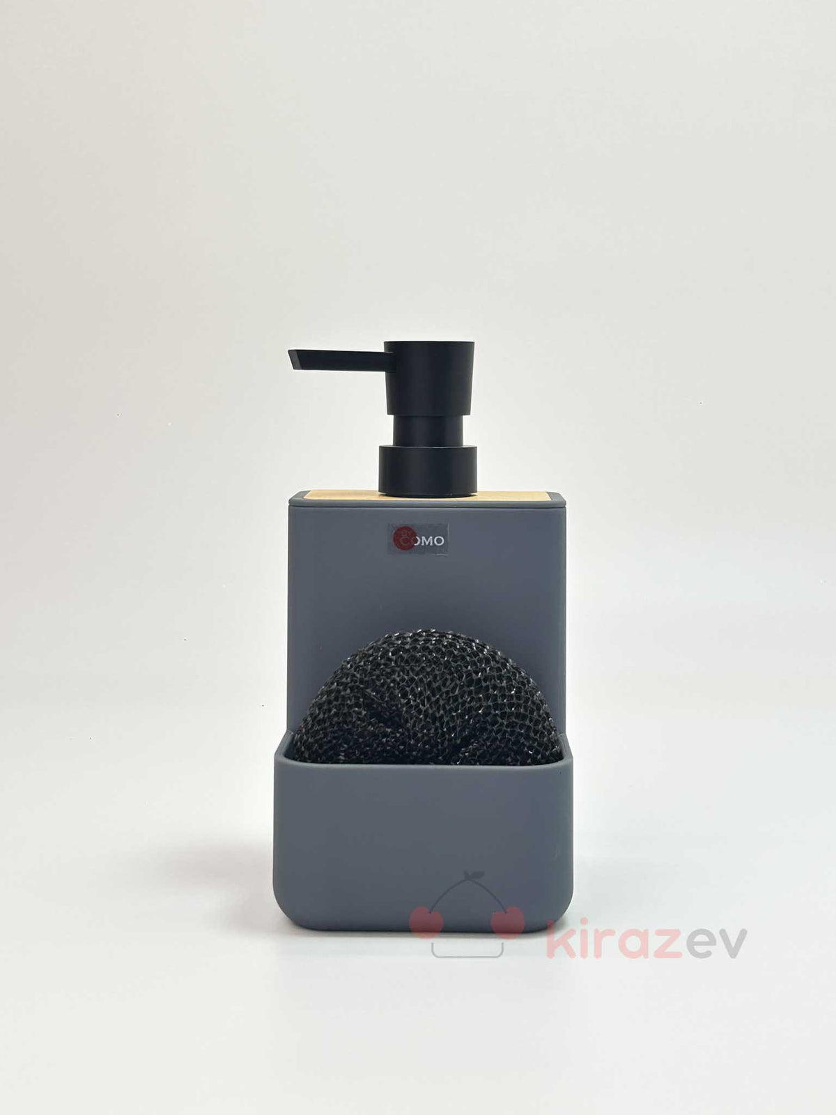 By Como Bambu Hazneli Sıvı Deterjanlık - Gri