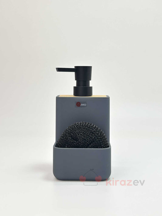 By Como Bambu Hazneli Sıvı Deterjanlık - Gri