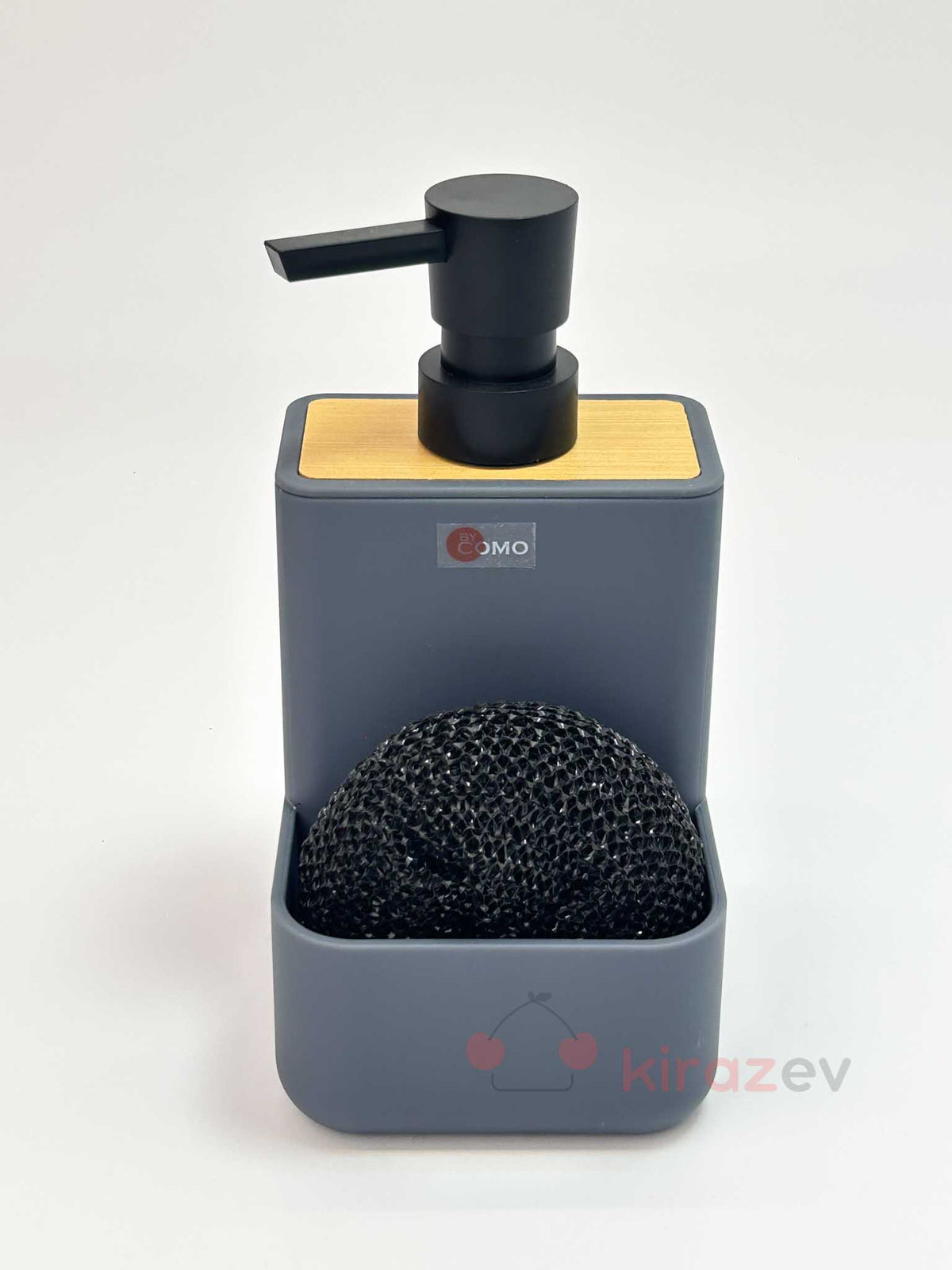 By Como Bambu Hazneli Sıvı Deterjanlık - Gri