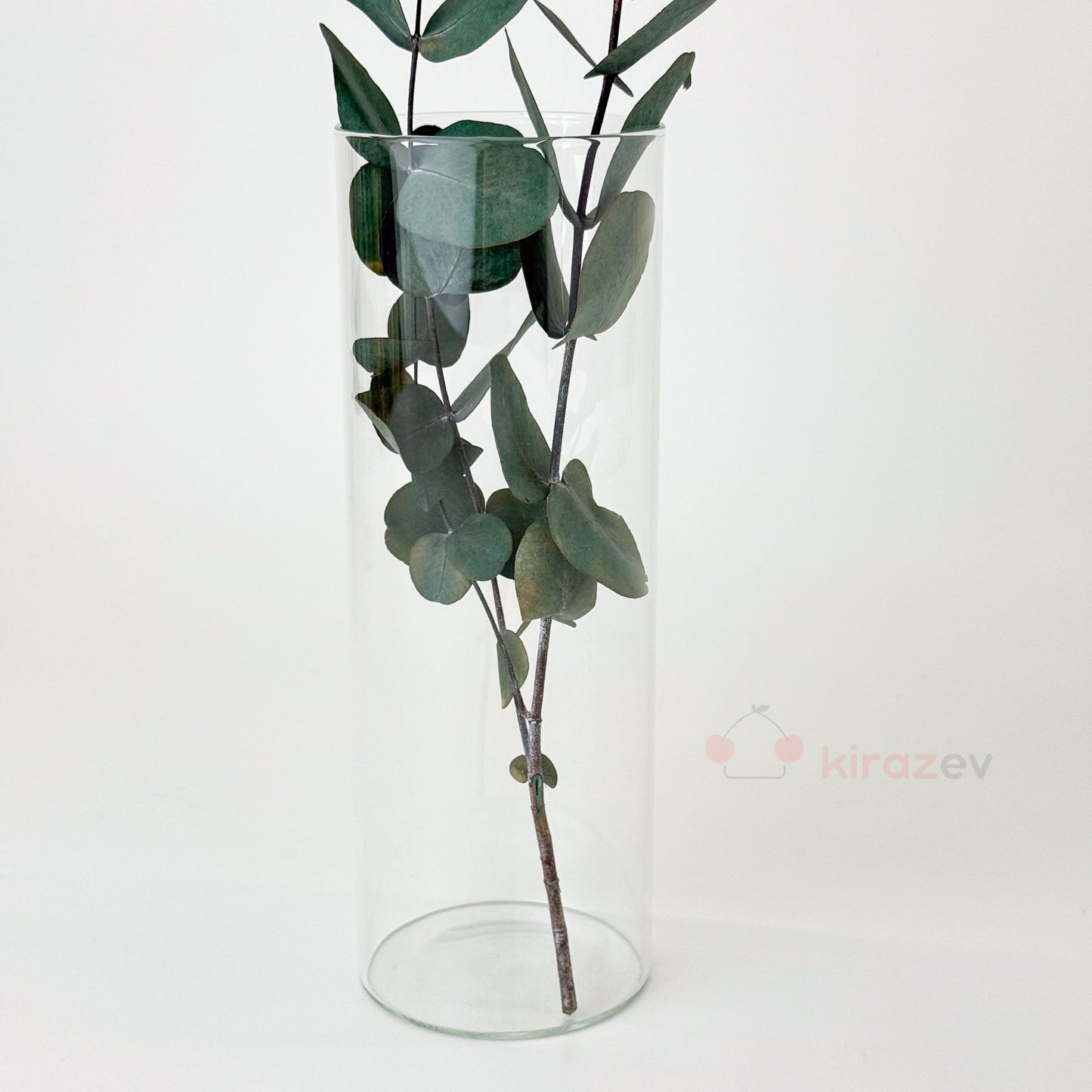 Silindir Cam Vazo Mumluk Büyük Boy