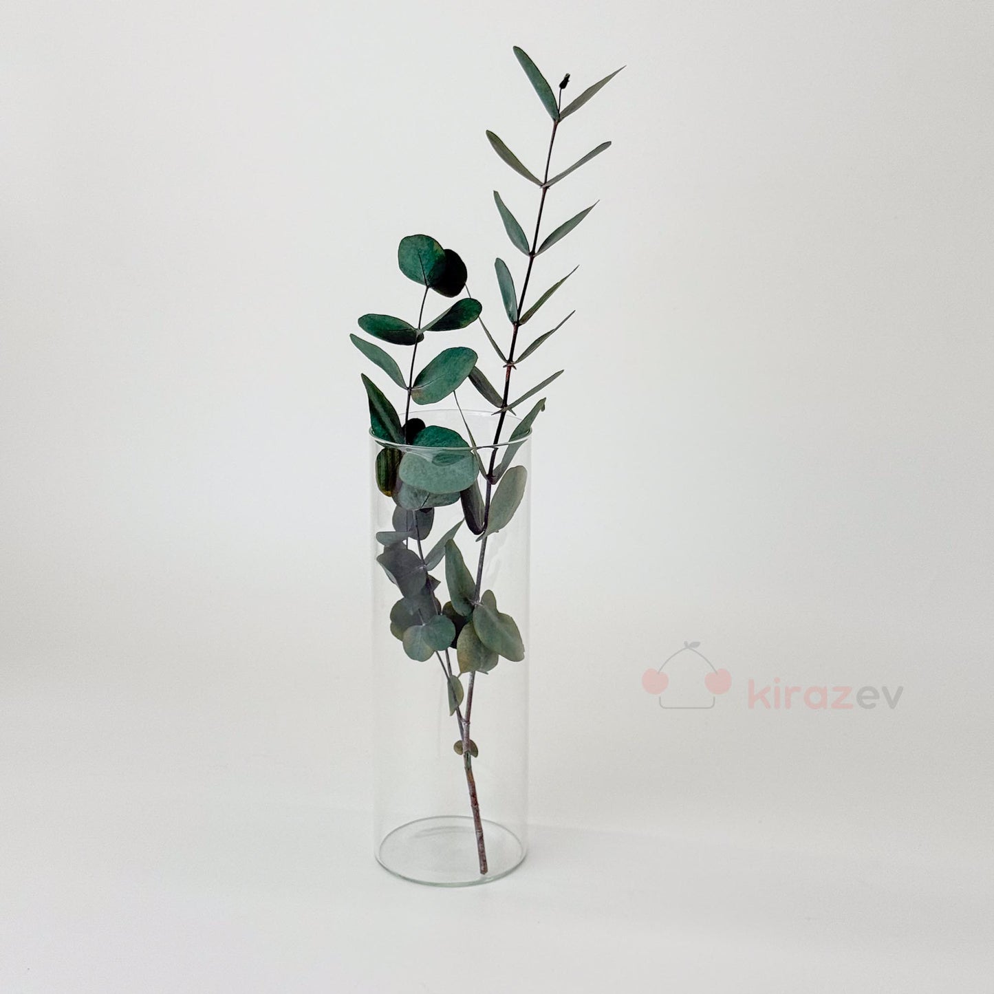 Silindir Cam Vazo Mumluk Büyük Boy