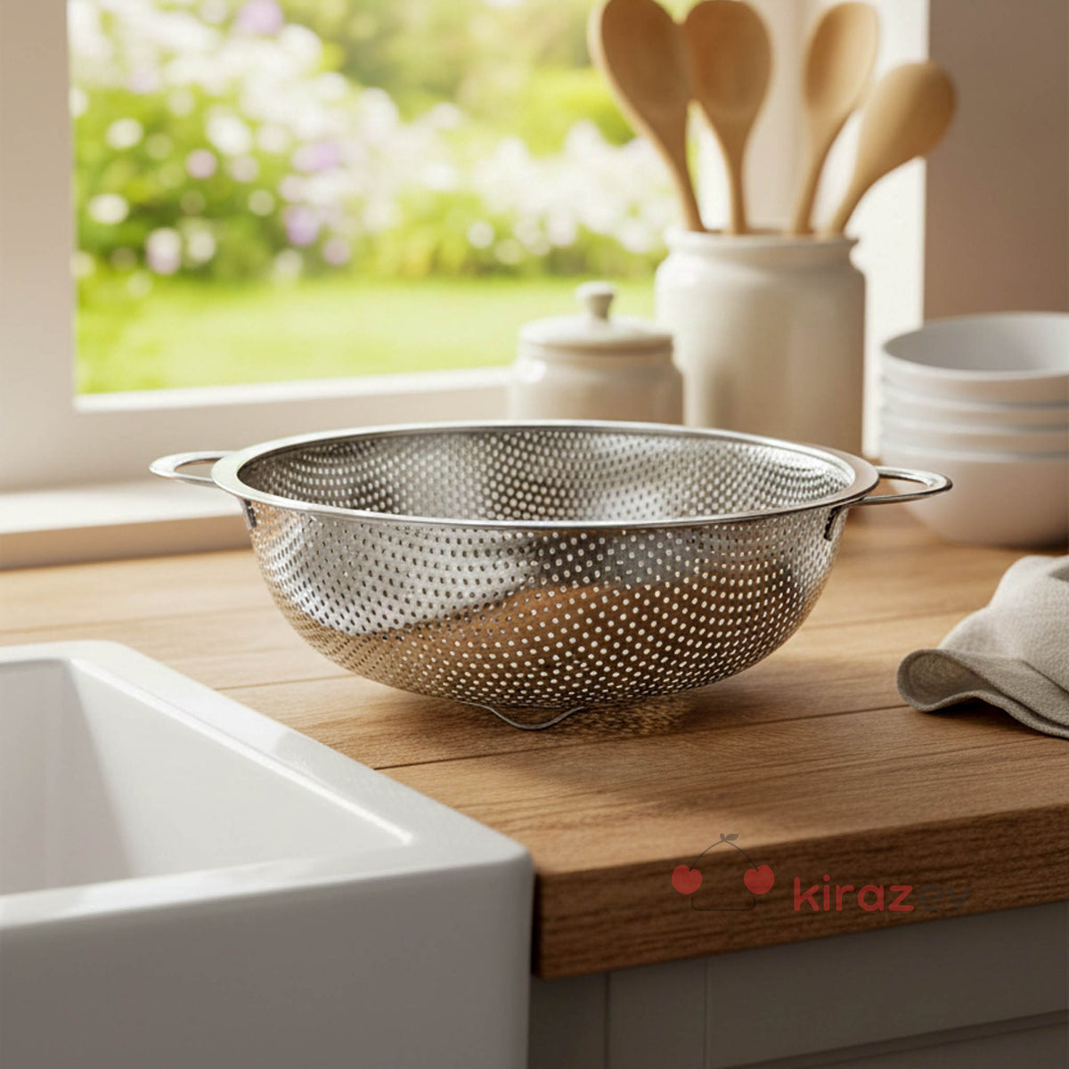 Mutfak Süzgeci Çelik 22 cm