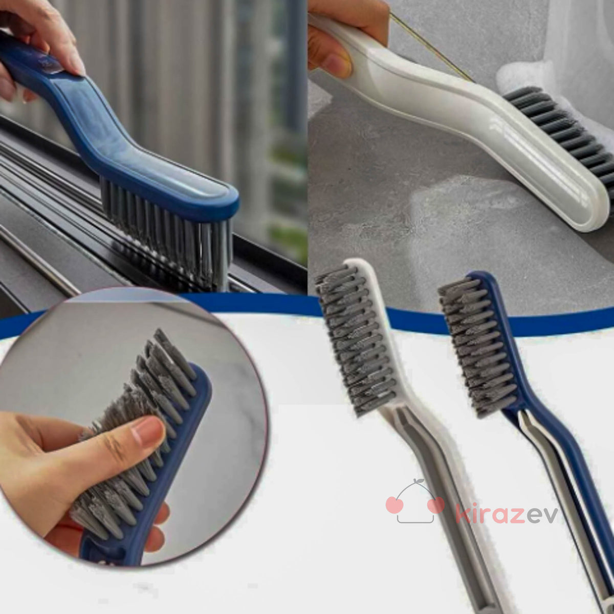 Mavi Cımbızlı Detay Temizlik Fırçası