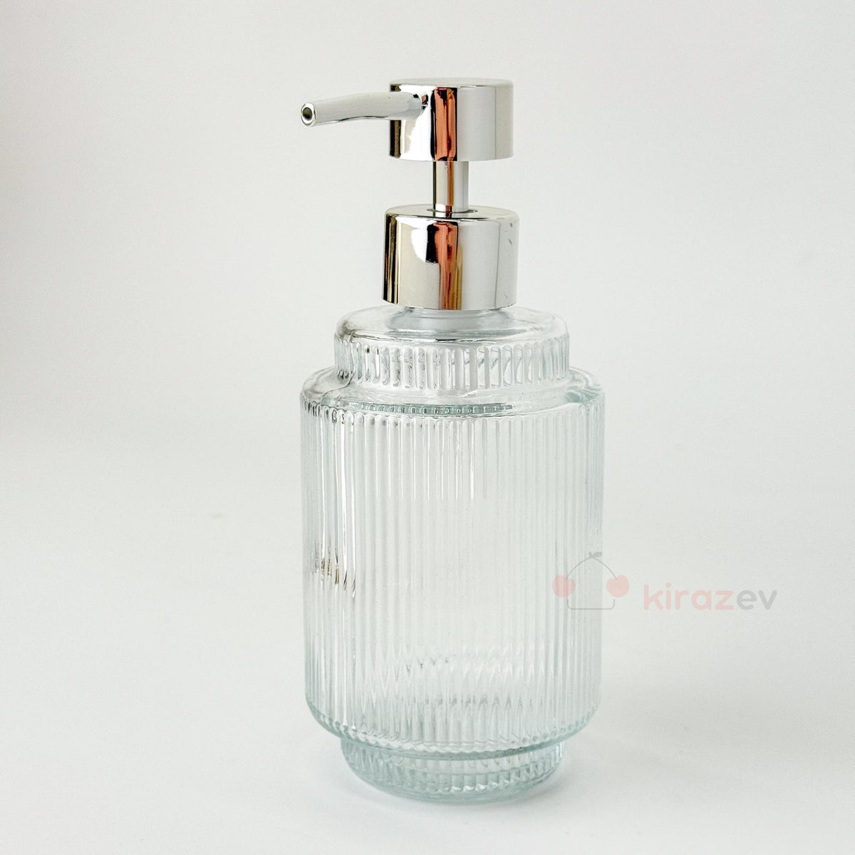 Çizgili Cam Sıvı Sabunluk