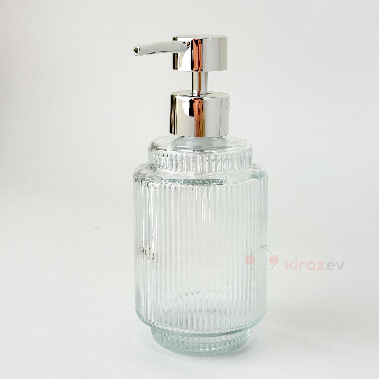 Çizgili Cam Sıvı Sabunluk