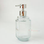 Çizgili Cam Sıvı Sabunluk