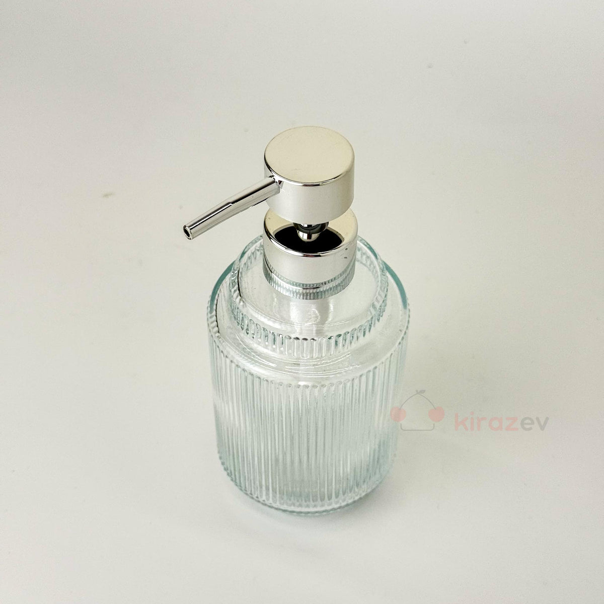 Çizgili Cam Sıvı Sabunluk