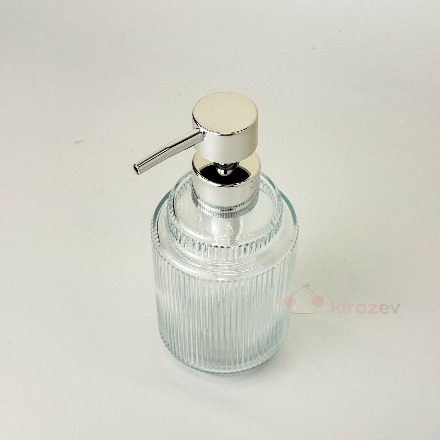 Çizgili Cam Sıvı Sabunluk