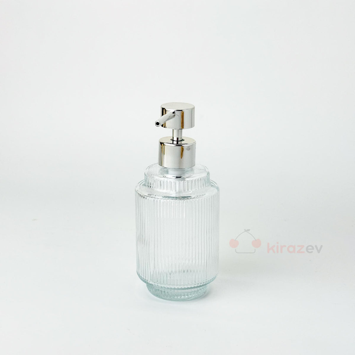 Çizgili Cam Sıvı Sabunluk