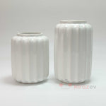 Çizgili Seramik Vazo Seti 2'li