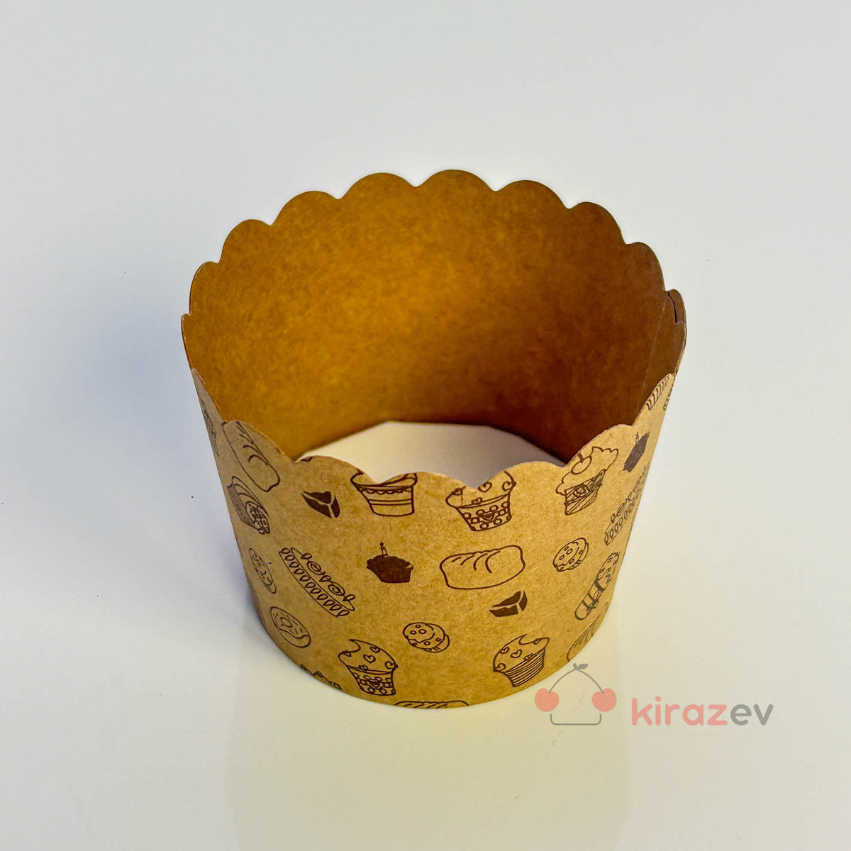 Cupcake Baskılı Yuvarlak Muffin Kapsülü 24’lü – Fırına Dayanıklı