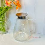 Dokulu Cam Sürahi – Metal Kapaklı