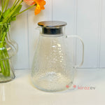 Dokulu Cam Sürahi – Metal Kapaklı