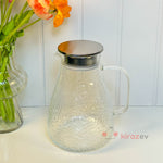 Dokulu Cam Sürahi – Metal Kapaklı