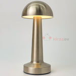 Dokunmatik 3 Modlu Şarjlı Mantar Lamba Gümüş