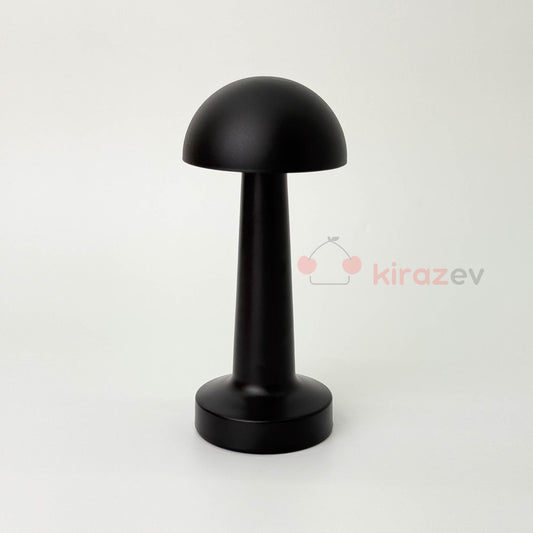 Dokunmatik 3 Modlu Şarjlı Mantar Lamba Siyah