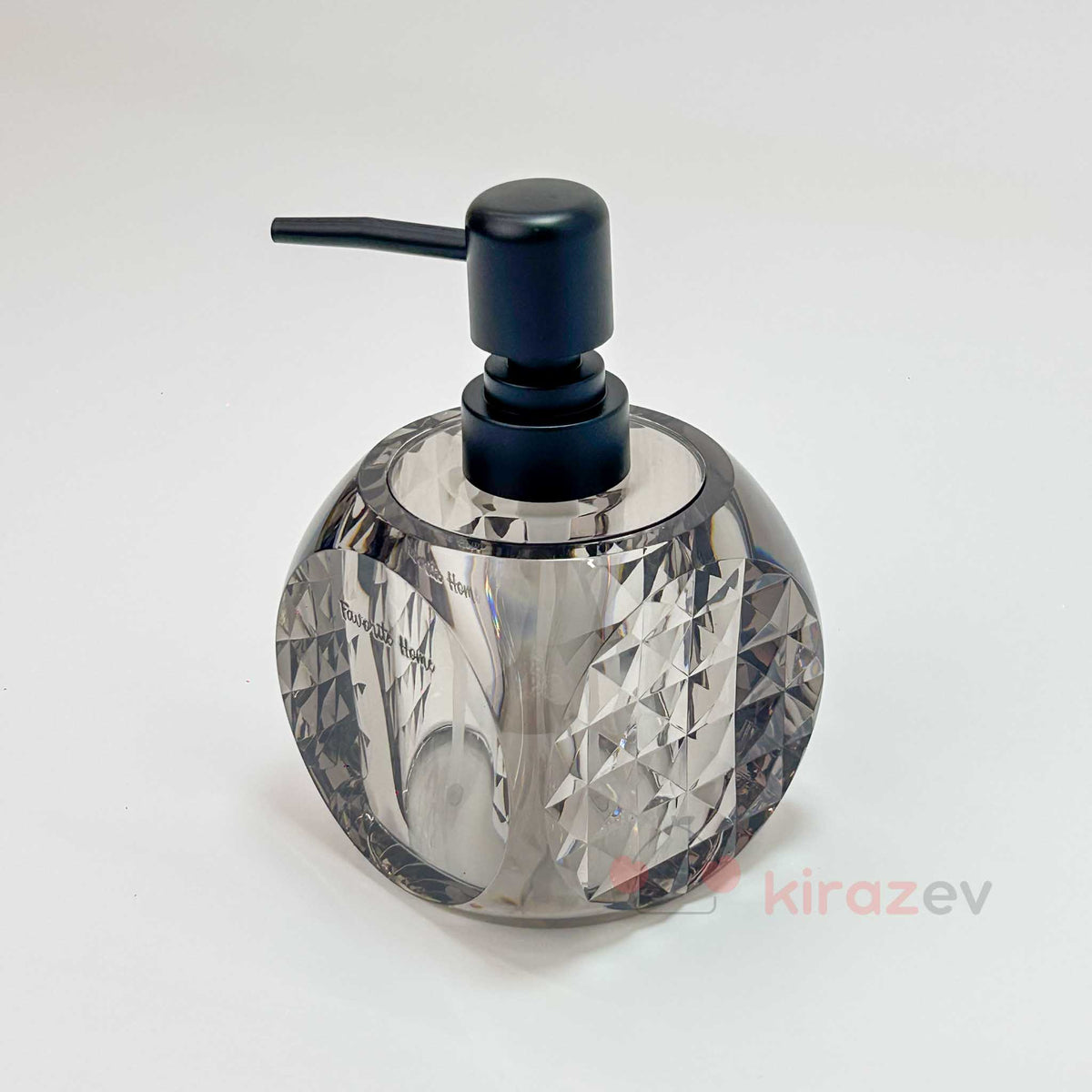 Favorite Akrilik Sıvı Sabunluk Şeffaf Siyah