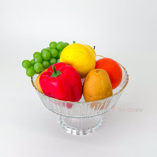 Fladen Yaldızlı Ayaklı Servis Kase