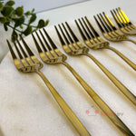 Gold Yemek Çatalı 6’lı Set (21 cm)