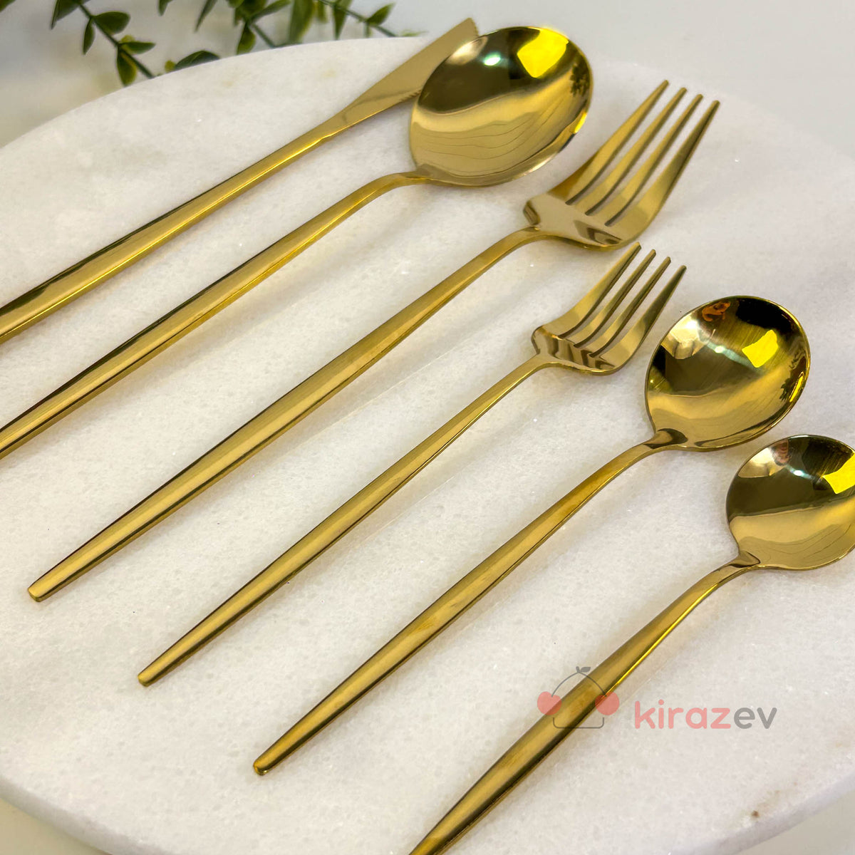 36 Parça Gold Çatal Bıçak Kaşık Takımı – 6 Kişilik