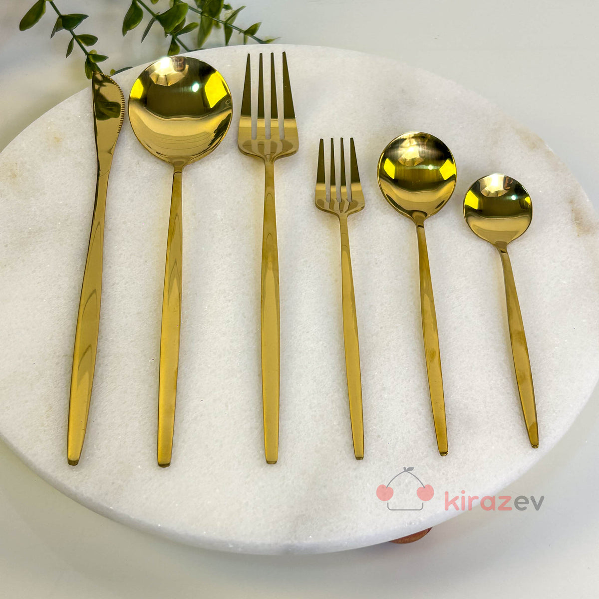 36 Parça Gold Çatal Bıçak Kaşık Takımı – 6 Kişilik