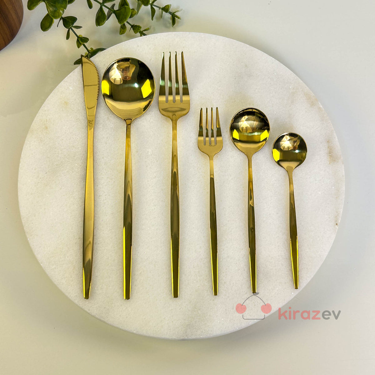 36 Parça Gold Çatal Bıçak Kaşık Takımı – 6 Kişilik